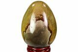 Polished Polychrome Jasper Egg - Madagascar #104653-1